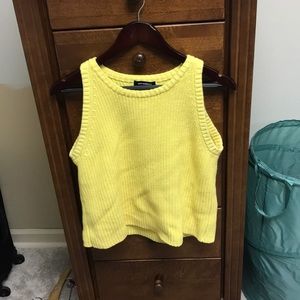 Yellow sweater tank